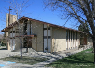 April picture of St. Margaret's Catholic Church in Geraldine Montana. Image is from the Geraldine and Square Butte Montana Picture Tour.