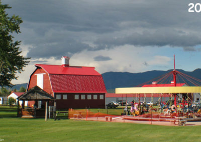 June 2003 picture of the Jefferson County Fair Carousel. Image is from the Boulder Montana Picture Tour.