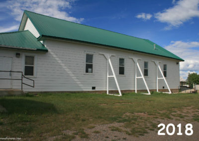 June 2018 picture of the Community Center in Utica, Montana. Image is from the Utica Montana Picture Tour.