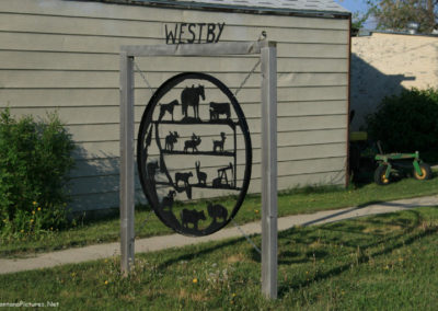 A June picture of the Westby official Seal in Westby, Montana. Image is from the Westby Montana Picture Tour.