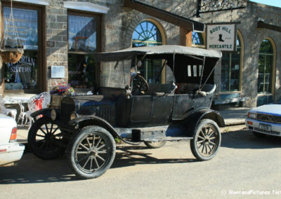 June picture of a Model T Ford Car in Virginia City, Montana. Image is from the Virginia City, Montana Picture Tour.
