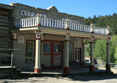 June picture of the famous Virginia City Play House in Virginia City, Montana. Image is from the Virginia City, Montana Picture Tour.