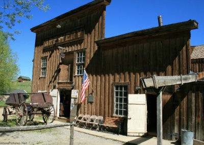 June picture of the outside of the old Brewery in Virginia City, Montana. Image is from the Virginia City, Montana Picture Tour.