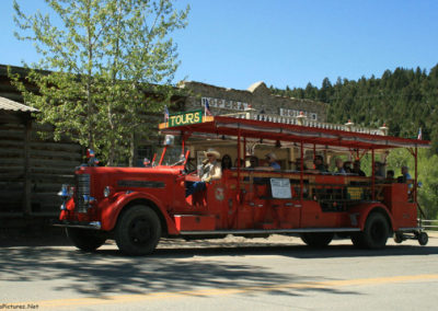June picture of an Antique Fire Engine on Main Street in Virginia City, Montana. Image is from the Virginia City, Montana Picture Tour.