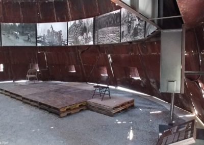 Picture of the interior of a converted “TeePee Burner” east of Lincoln Montana. Image is from the Lincoln, Montana Picture Tour.