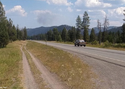 Picture of the August 2019 fire east of Lincoln Montana near Fletcher Pass. Image is from the Lincoln, Montana Picture Tour.