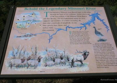 Close up picture of CMR Refuge Sign west of the Crooked Creek Campground. Image is from the Fort Peck Lake Montana Picture Tour.