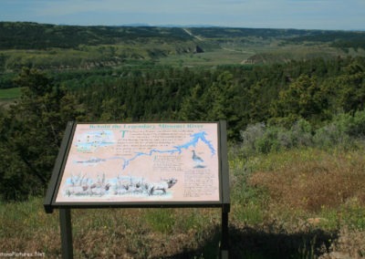 June picture of CMR Refuge Sign west of the Crooked Creek Campground. Image is from the Fort Peck Lake Montana Picture Tour.