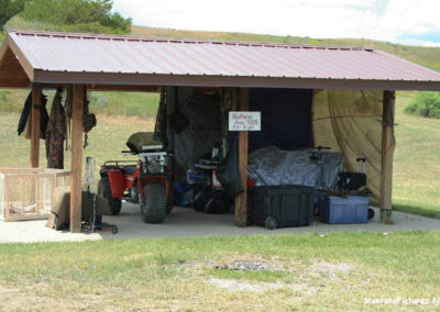 June picture shelter at the Crooked Creek Campground. Image is from the Fort Peck Lake Montana Picture Tour.