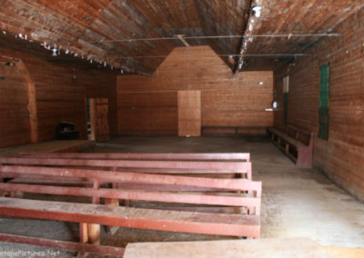 February picture of the interior of the Stearns Barn. Image is from the Augusta Montana Picture Tour.