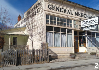 February picture of the F.M. Mack General Store in downtown Augusta. Image is from the Augusta Montana Picture Tour.