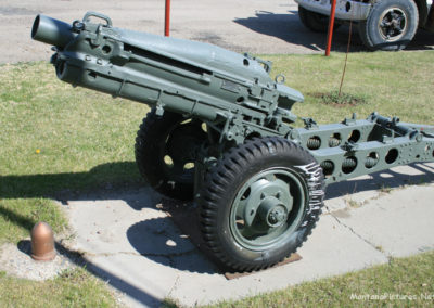 May picture of a “Pack Howitzer” near War Memorial in Sunburst Montana. Image is from the Sunburst Montana Picture Tour.