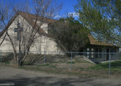 May picture of a church on Main Street in Sunburst Montana City Hall. Image is from the Sunburst Montana Picture Tour.