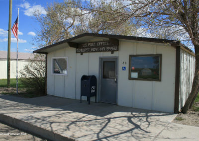 May picture of the Sunburst Montana US Post Office. Image is from the Sunburst Montana Picture Tour.