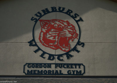 May picture of the Sunburst Elementary School mascot, the Wildcats. Image is from the Sunburst Montana Picture Tour.