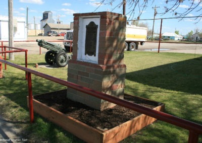 May picture of the War Memorial in Sunburst Montana. Image is from the Sunburst Montana Picture Tour.