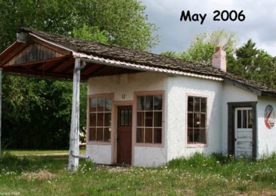 April picture of an Antique Gas Station in Terry Montana. Image is from the Terry Montana Picture Tour.