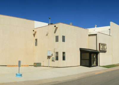 July picture of the Civic Center in Shelby. Image is from the Shelby Montana Picture Tour.