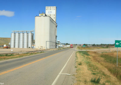 July picture of the Port of Shelby on Highway 2. Image is from the Shelby Montana Picture Tour.