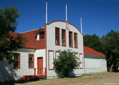July picture of the Events Pavilion at the Marias Fairgrounds. Image is from the Shelby Montana Picture Tour.