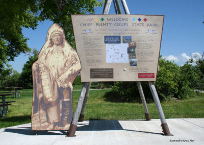 June picture of the Chief Plenty Coups State Park near Pryor Montana. Image is from the Shelby Montana Picture Tour.