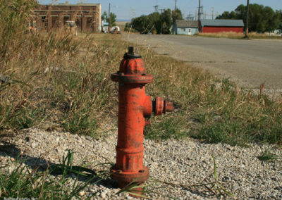 September picture of an antique Fire Hydrant in Two Dot. Image is from the Two Dot Montana Picture Tour.