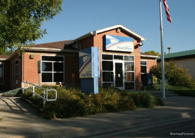 September picture of the US Post Office in Hysham Montana. Image is from the Hysham Montana Picture Tour.