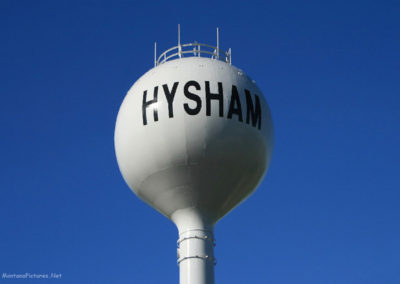 September picture of the Hysham Municipal Water Tower. Image is from the Hysham Montana Picture Tour.