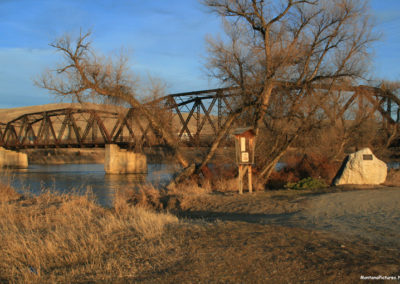 March picture of the Toston Bridge. Image is from the Toston Montana Picture Tour.
