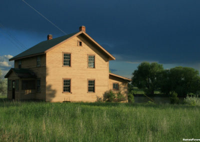 June picture of old Rail Road Section house in Toston, Montana. Image is from the Toston Montana Picture Tour.