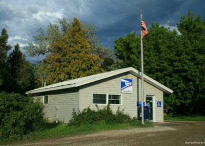 June picture of the US Post Office in Toston, Montana. Image is from the Toston Montana Picture Tour.