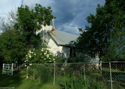 June picture of the Toston Catholic Church. Image is from the Toston Montana Picture Tour.