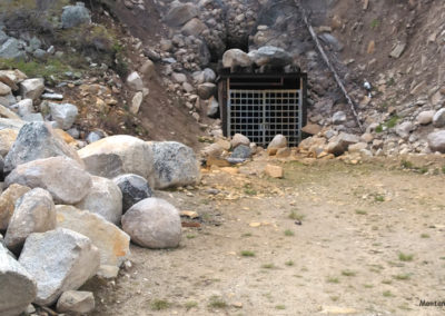 June picture of the entrance to an underground mine. Image is from the Coolidge Montana Picture Tour.