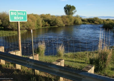 June picture of the Big Hole River and Pintlar Mountains. Image is from the Wisdom Montana Picture Tour.