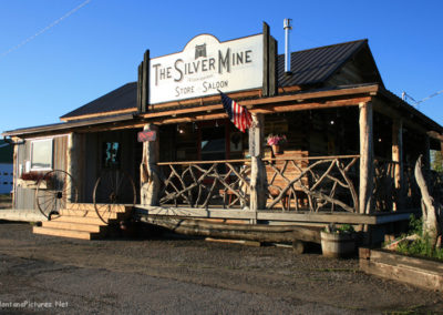 June 2020 picture of the Silver Mine Saloon and Store in Wisdom Montana. Image is from the Wisdom Montana Picture Tour.