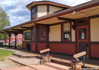 May picture of the Anaconda Visitor Center on Montana Highway 1. Image is from the Anaconda, Montana Picture Tour.