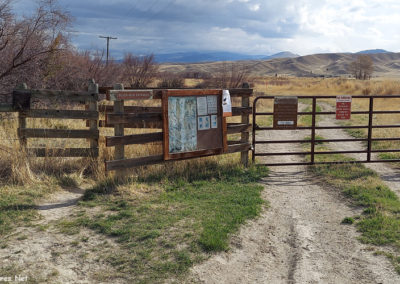 May picture of the Warm Springs Ponds gate. Image is from the Anaconda, Montana Picture Tour.