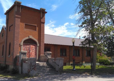 May picture of an empty Church near the courthouse in Anaconda. Image is from the Anaconda, Montana Picture Tour.