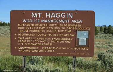 June picture of the entrance to the Wildlife Management Area. Image is from the Mount Haggin WMA Montana Picture Tour.