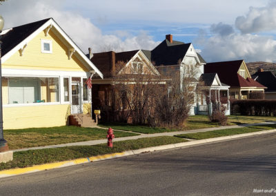 May picture of residential bungalow style homes in Anaconda Montana. Image is from the Anaconda Montana Picture Tour.