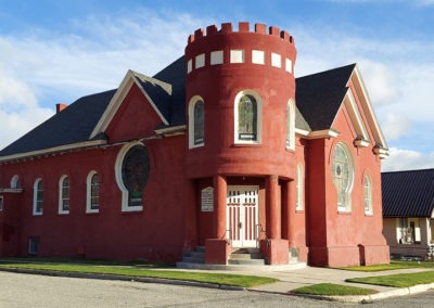May picture of the old Anaconda Serbian Church . Image is from the Anaconda Montana Picture Tour.