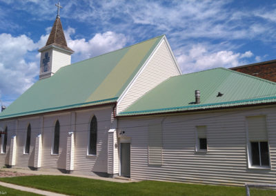 July picture of the First Presbyterian Church in Anaconda, Montana. Image is from the Anaconda Montana Picture Tour.