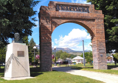 July picture of the main entrance to Anaconda’s JFK Park. Image is from the Anaconda Montana Picture Tour.