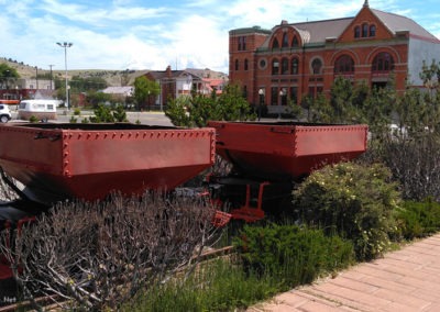 July picture of the Anaconda Chamber of Commerce train ore car. Image is from the Anaconda Montana Picture Tour.