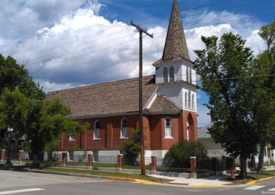 June picture of a church on 6th and Cedar in Anaconda. Image is from the Anaconda, Montana Picture Tour.