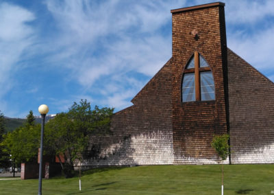 July picture of the Holy Family Catholic church in Anaconda, Montana. Image is from the Anaconda Montana Picture Tour.
