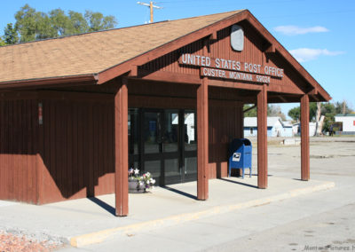 September picture of the Custer, Montana US Post Office. Image is from the Custer, Montana Picture Tour