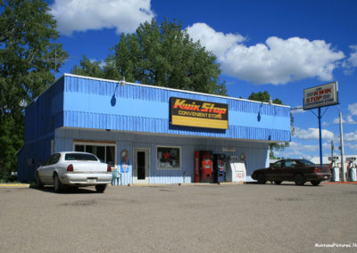 June picture of the Kwik Stop in downtown Loma, Montana. Image is from the Loma, Montana Picture Tour.