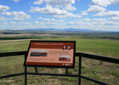 June picture of the view from the Historical Markers on Highway 87 NE of Loma, Montana. Image is from the Loma, Montana Picture Tour.
