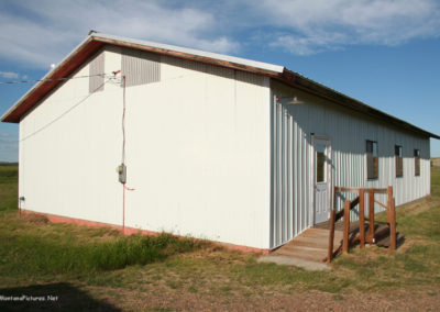 June picture of the Powderville, MT Community Hall. Image is from the Powder River and Tongue River, Montana Picture Tour.